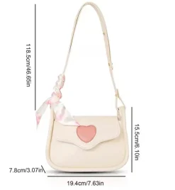 Kawaii Therapy Tote Bags | Shoulder Bags<Korea Pastel Hearts Sling Bag – Special Edition