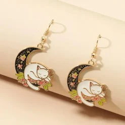 Kawaii Therapy Earrings<Moondance Cat Earrings – Limited Edition