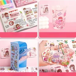 Kawaii Therapy Stickers<Pastel Theme Sticker Set (100pcs)