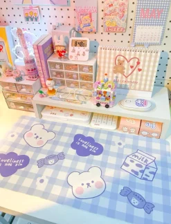 Kawaii Therapy Mouse Pads<Plaid Table Mouse Pad – Special Edition