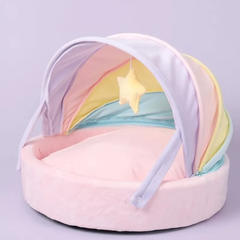 Kawaii Therapy Cat House<Retractable Cat Play Nest
