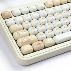 Kawaii Therapy Keyboards & Keycaps<Kawaii Toasted Marshmallow Cat Mog Profile Keycaps (136 Keys)