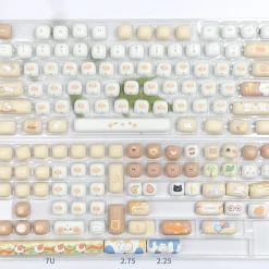 Kawaii Therapy Keyboards & Keycaps<Kawaii Toasted Marshmallow Cat Mog Profile Keycaps (136 Keys)