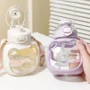 Kawaii Therapy Bottles<Kawaii Transparent Style Bear Straw Bottle – Special Edition